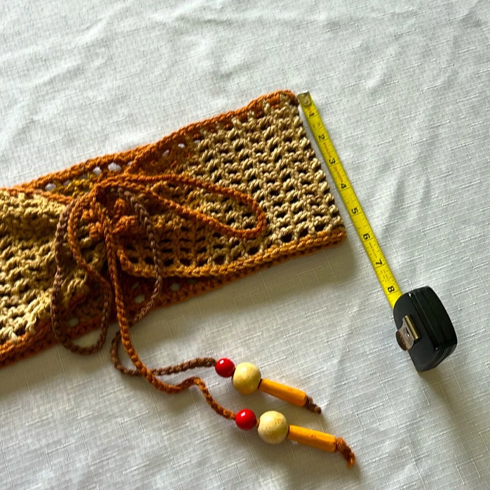 WIDE CROCHET BELT